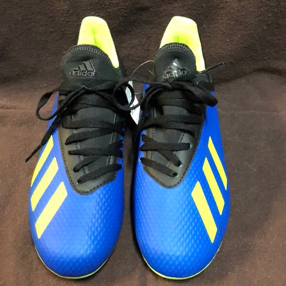 Kids Adidas X 18.3 FG J Soccer Cleats Girls Boys - Picture 2 of 7